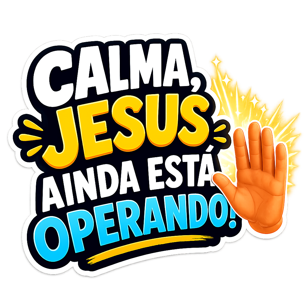 Figurinha Calma, Jesus ainda está operando!