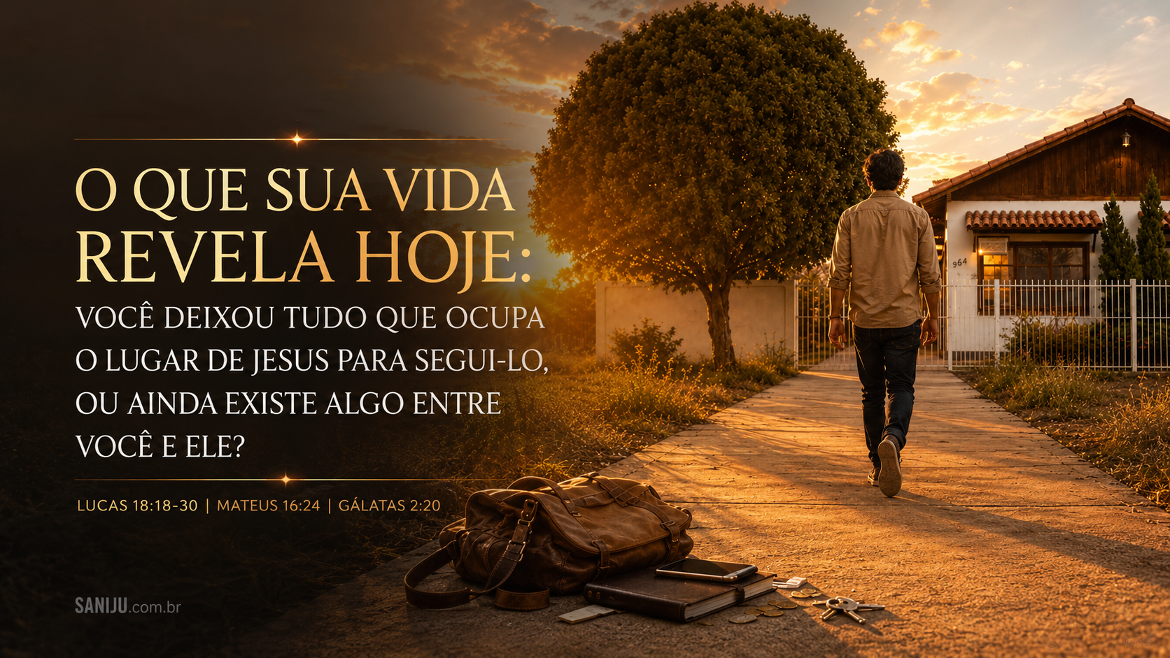 O que sua vida revela hoje: você deixou tudo que ocupa o lugar de Jesus para segui-lo, ou ainda existe algo entre você e Ele?