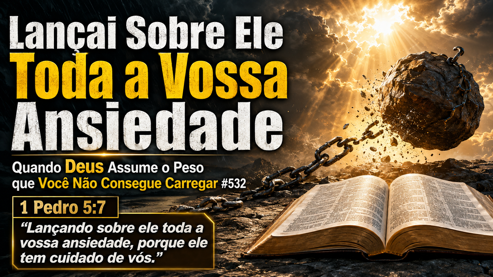 Lançai Sobre Ele Toda a Vossa Ansiedade: Quando Deus Assume o Peso que Você Não Consegue Carregar #532