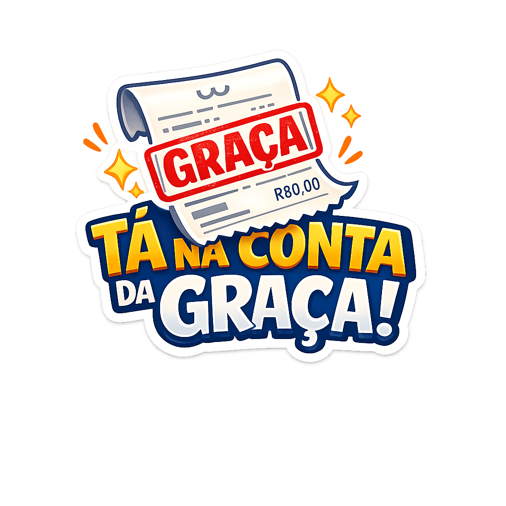 Figurinha Tá na conta da Graça