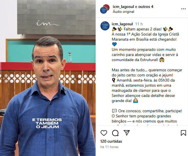 Ação Social ICM Brasília — Instagram