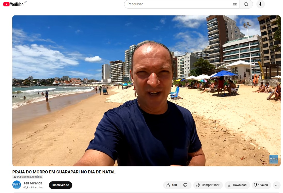 MORRO BEACH IN GUARAPARI ON CHRISTMAS DAY - YouTube