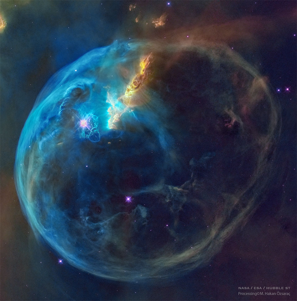 A nebulosa da bolha do Hubble