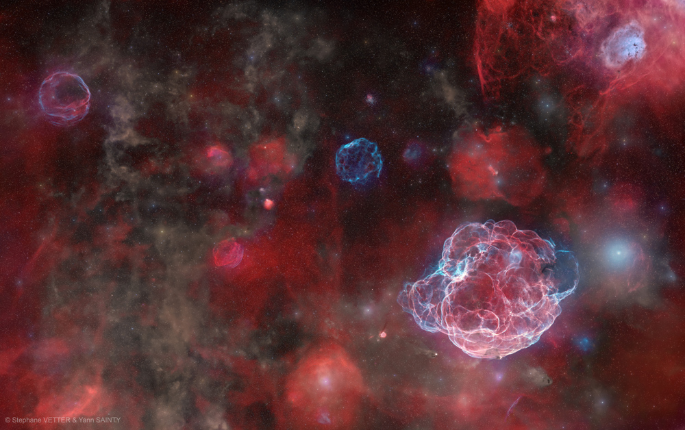 Os Fantasmas de Cinco Supernovas