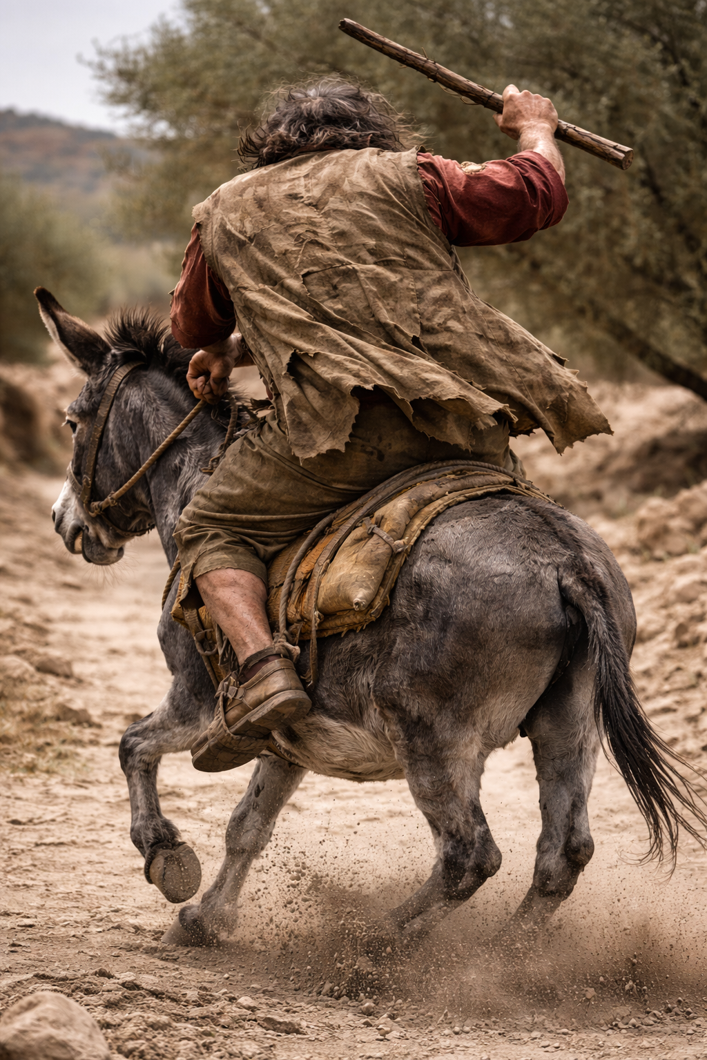 Ilustração de Balaão e a jumenta