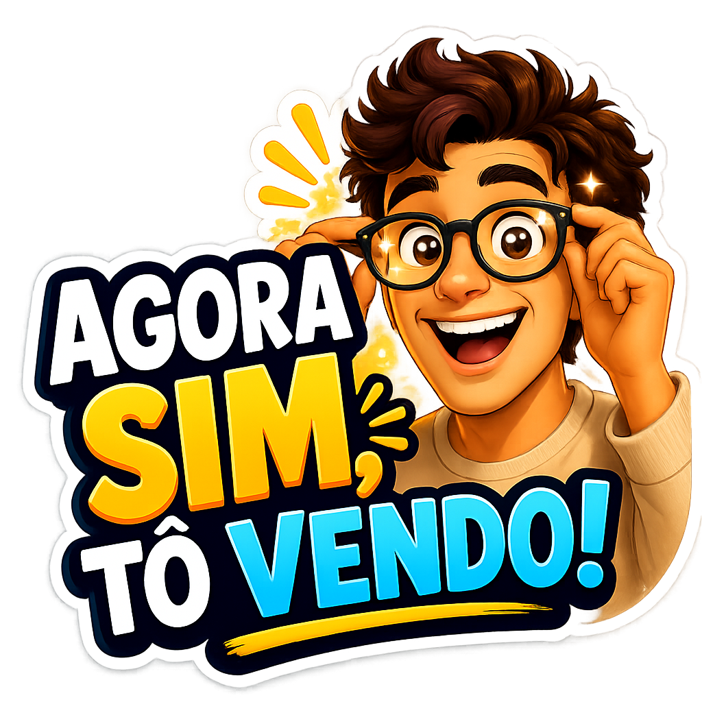 Figurinha Agora sim tô vendo!