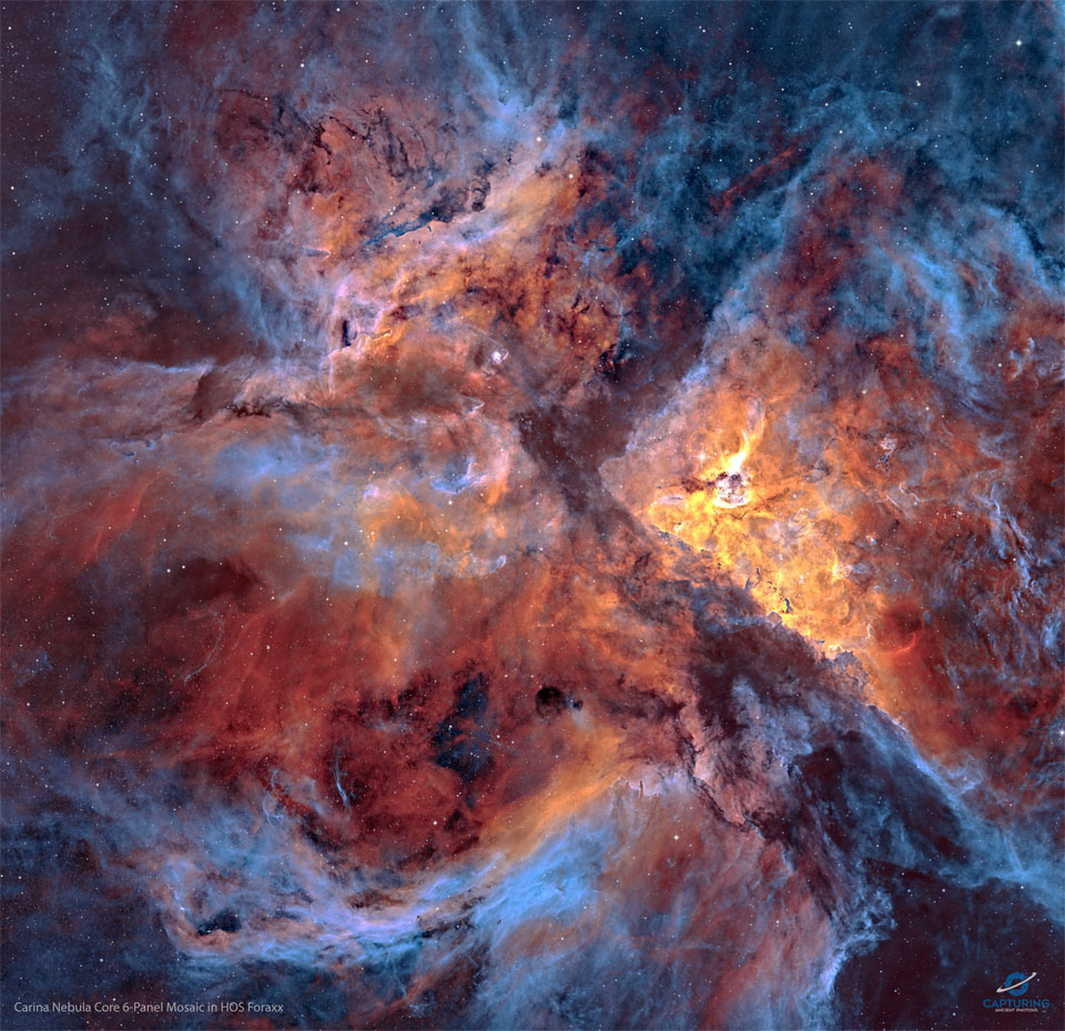 No núcleo da nebulosa Carina
