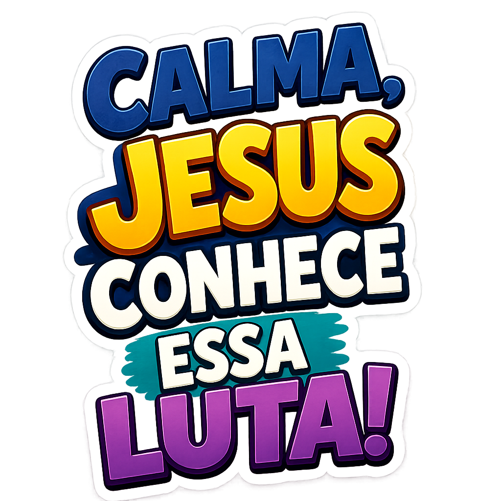 Figurinha Calma, Jesus conhece essa luta!