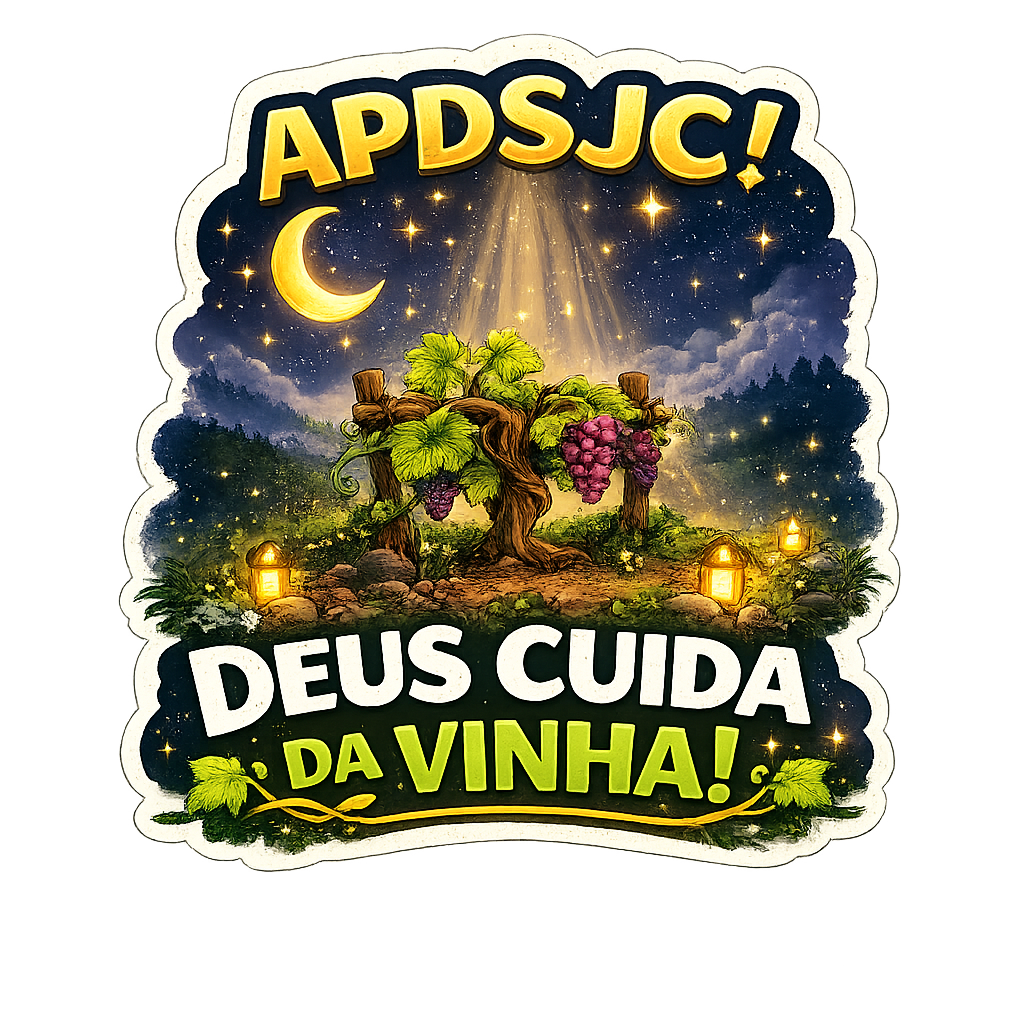 Figurinha APDSJC! Deus cuida da Vinha