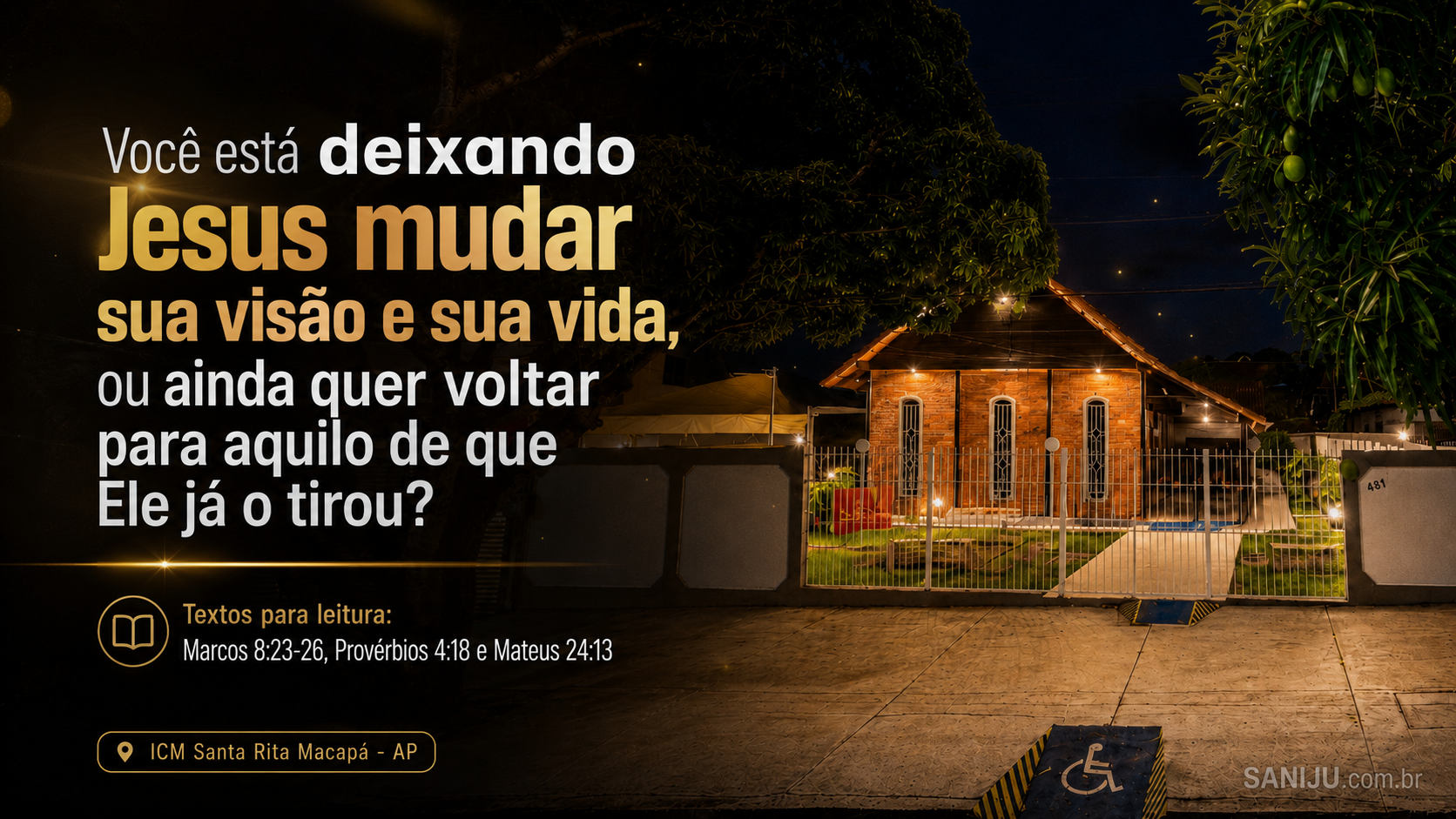 Você está deixando Jesus mudar sua visão e sua vida, ou ainda quer voltar para aquilo de que Ele já o tirou?