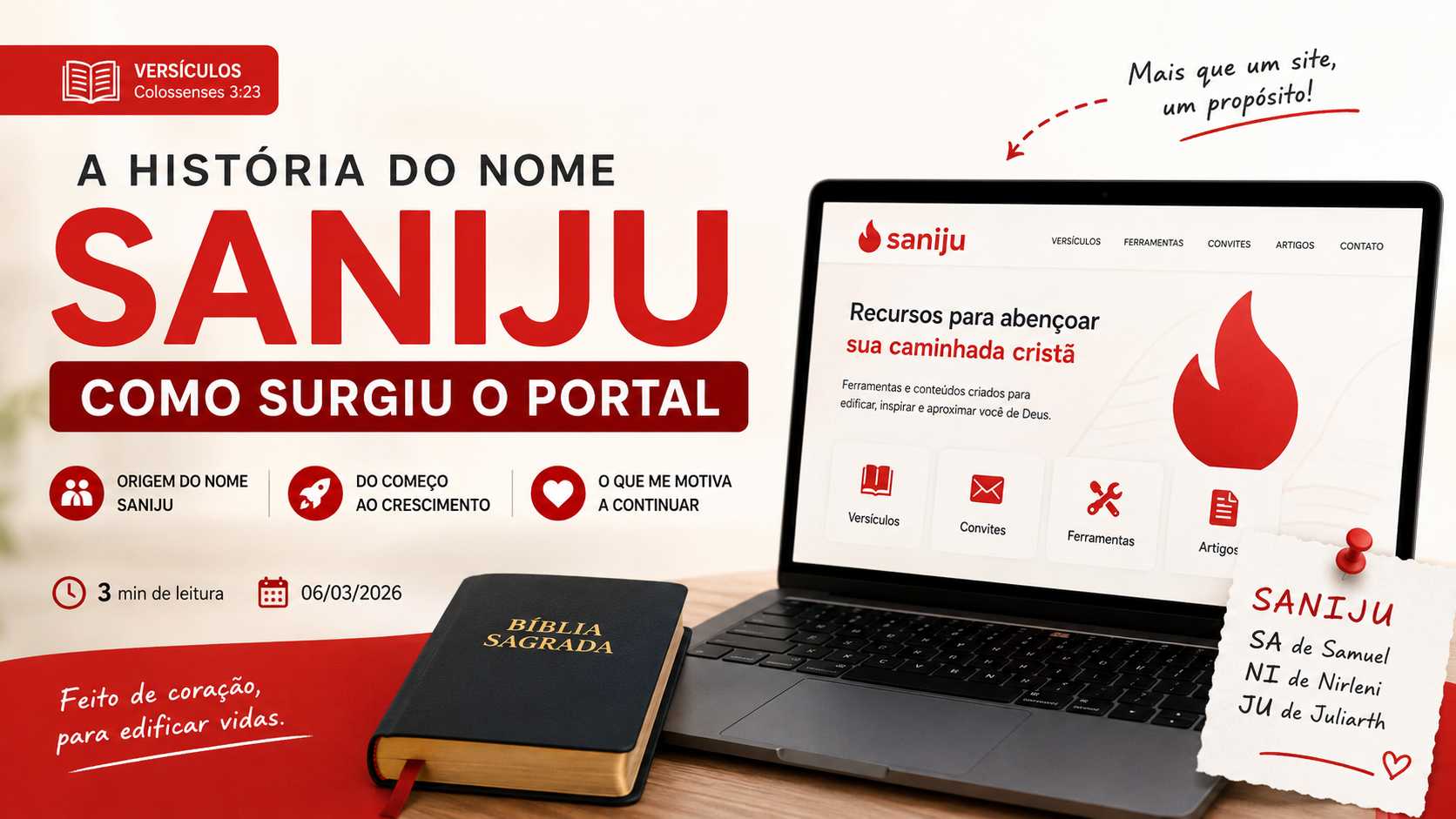 A História do Nome SANIJU: Como Surgiu o Portal
