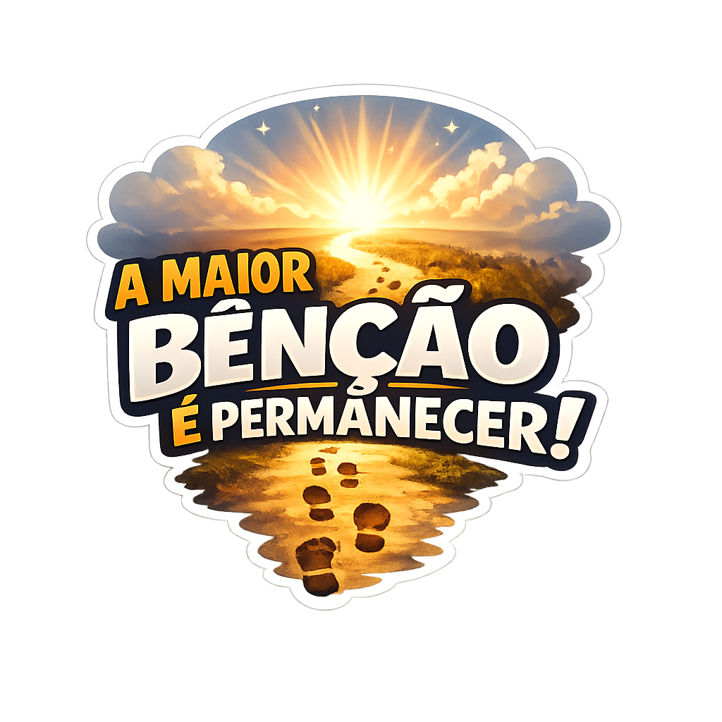 Figurinha A maior bênção é permanecer