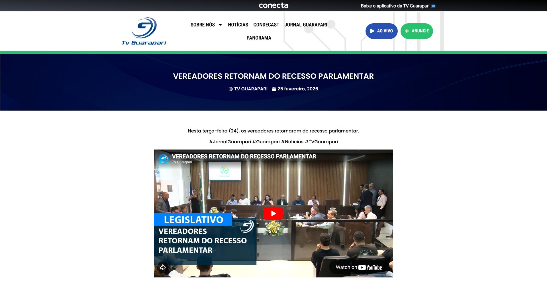 VEREADORES RETORNAM DO RECESSO PARLAMENTAR